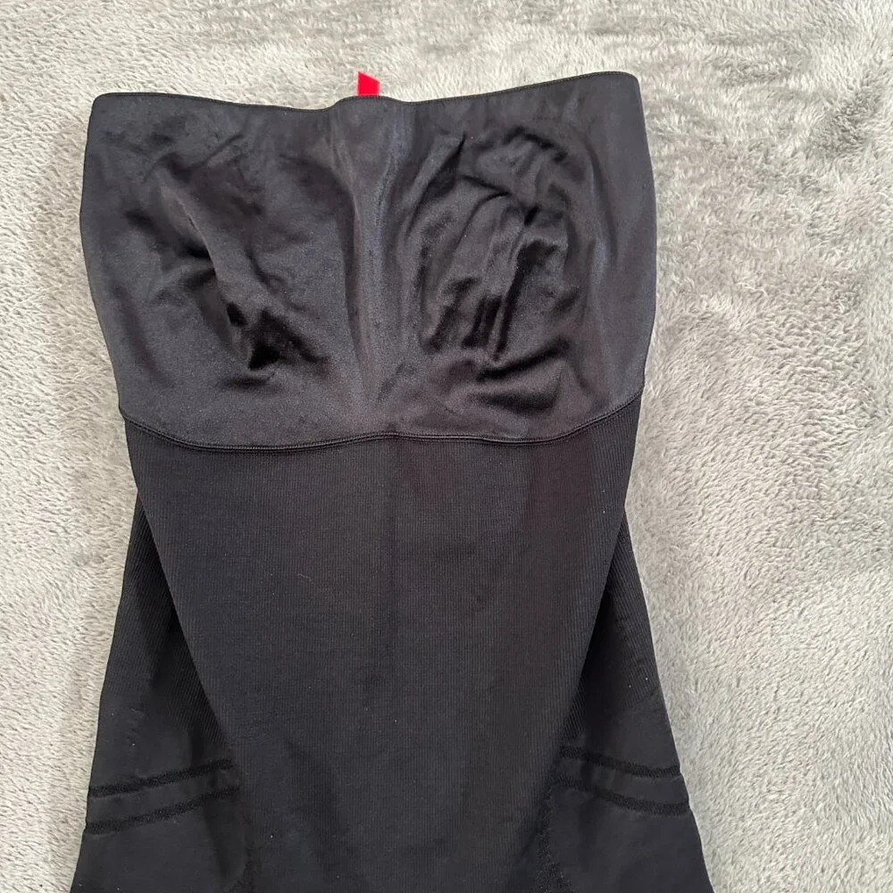 Spanx Slimmer and Shine Strapless Slip Women's MEDIUM Black Shapewear